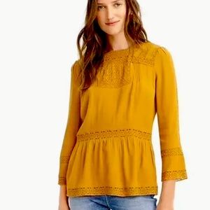 2 JCREW Point Sur Lacey Top Marled Mushroom K2664
